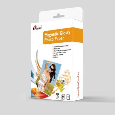 China factory magnetic glossy photo paper A4 5 Sheets per pack 690g